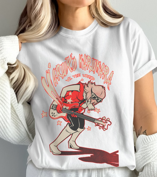 Haruko Haruhara FLCL T-Shirt – 100% Cotton Anime Tee Featuring the Iconic Space Rebel