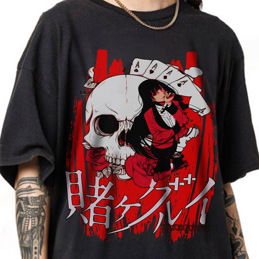 Kakegurui Anime T-Shirt – 100% Cotton Yumeko Jabami Graphic Tee for Fans