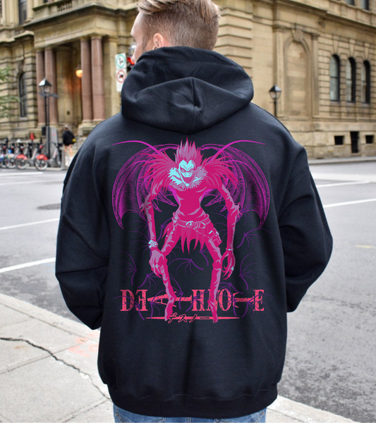 Ryuk Death Note Hoodie 100% Cotton with Back Print – Premium Anime Shinigami Design