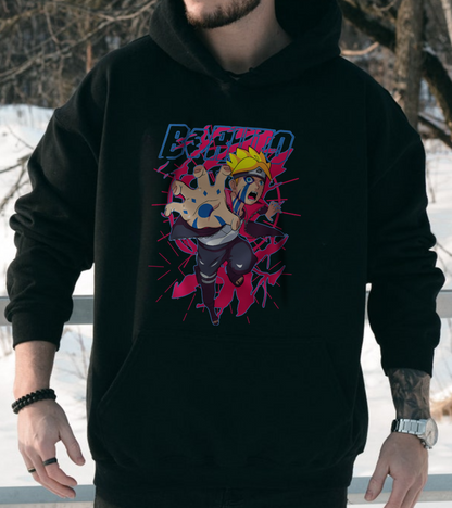 Boruto Naruto Next Generations Hoodie – 100% Cotton Anime Hoodie for Boruto Fans