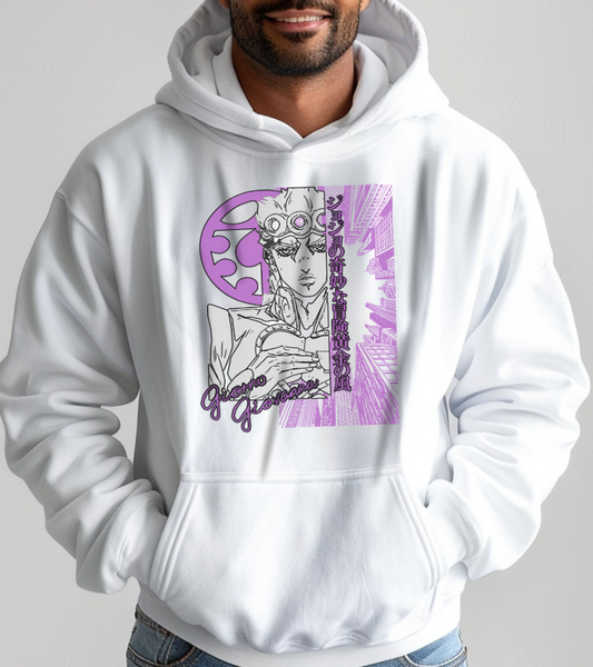 Giorno Giovanna Hoodie – 100% Cotton JoJo’s Bizarre Adventure Anime Streetwear