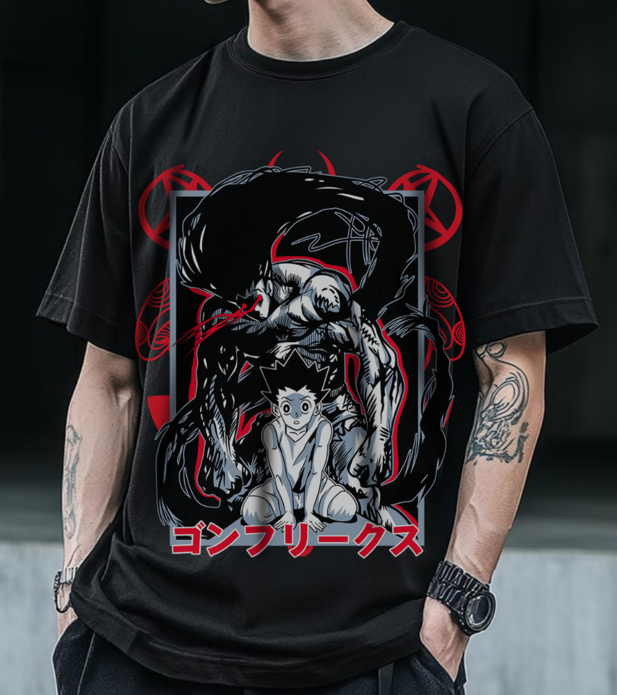 Gon Freecss T-Shirt – 100% Cotton Anime Tee from Hunter x Hunter Series