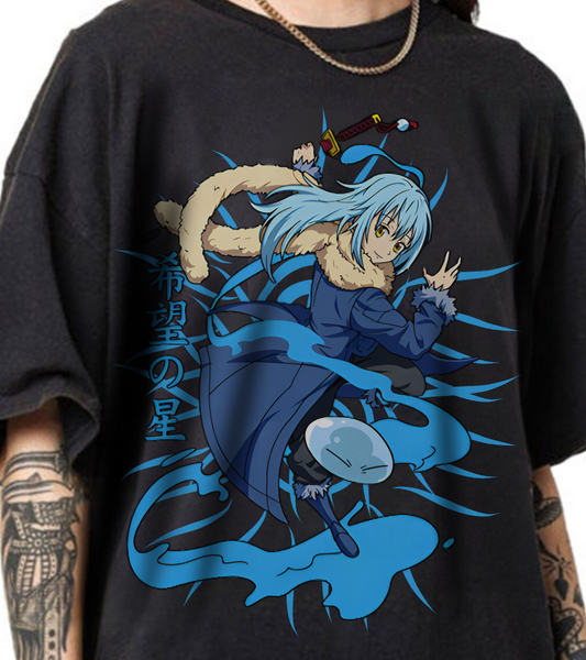 Rimuru Tempest T-Shirt – 100% Cotton Anime Tee from That Time I Got Reincarnated as a Slime