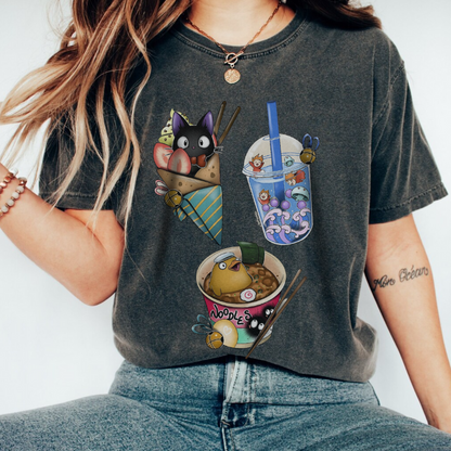 Ghibli Kawaii T-Shirt – Cute Studio Ghibli Shirt 100% Cotton Anime Tee for Fans