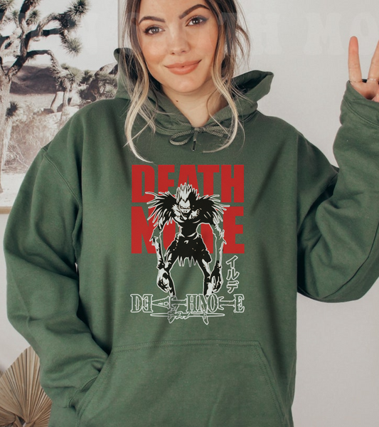 Ryuk Shinigami Death Note Hoodie – 100% Cotton Anime Pullover for Dark Aesthetic Fans
