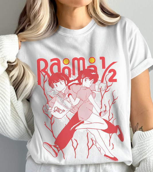 Ranma ½ Funny T-Shirt – 100% Cotton Classic Anime Tee with Hilarious Ranma Design