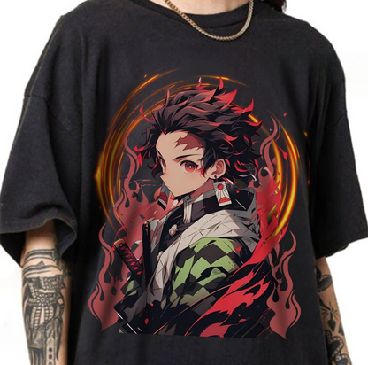 Tanjiro Kamado Hashira T-Shirt | 100% Cotton Demon Slayer Anime Tee