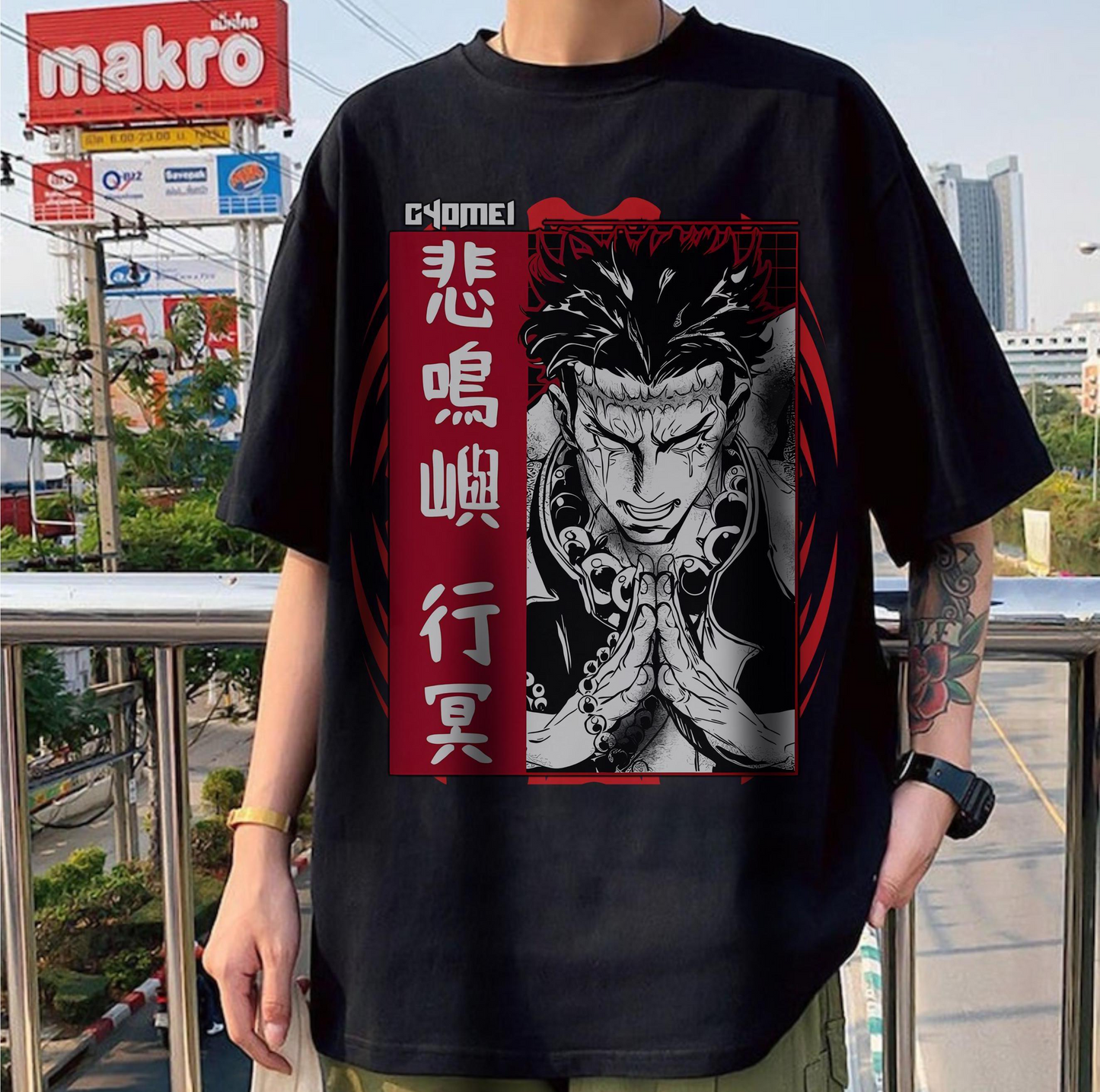 Gyomei Himejima Stone Hashira T-Shirt | 100% Cotton Demon Slayer Tee