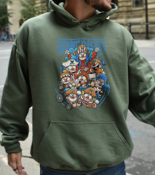 Buggy the Star Clown One Piece Hoodie – 100% Cotton Anime Hoodie for One Piece Fans