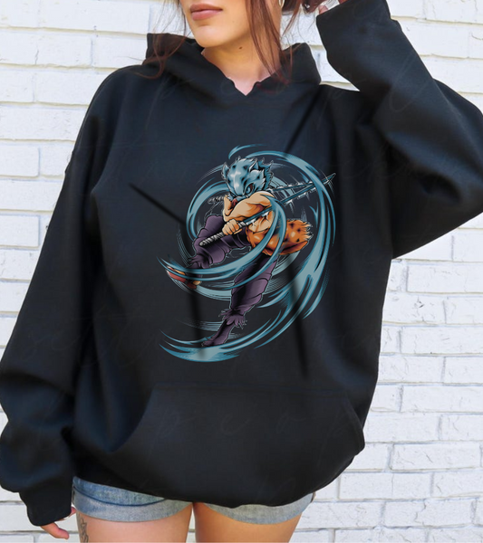 Inosuke Hashibira Demon Slayer Hoodie – 100% Cotton Anime Hoodie for True Fans