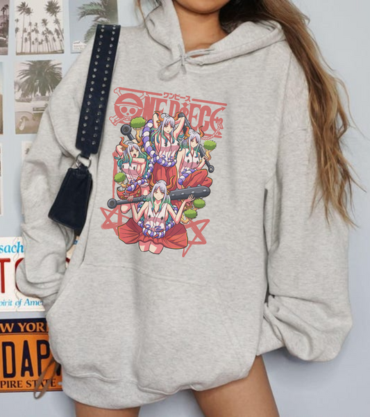 Yamato One Piece Hoodie – 100% Cotton Anime Hoodie for Wano Arc Fans