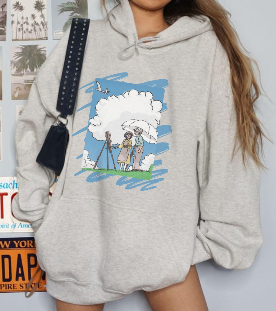 The Wind Rises Studio Ghibli Hoodie – 100% Cotton Anime Pullover for Ghibli Fans