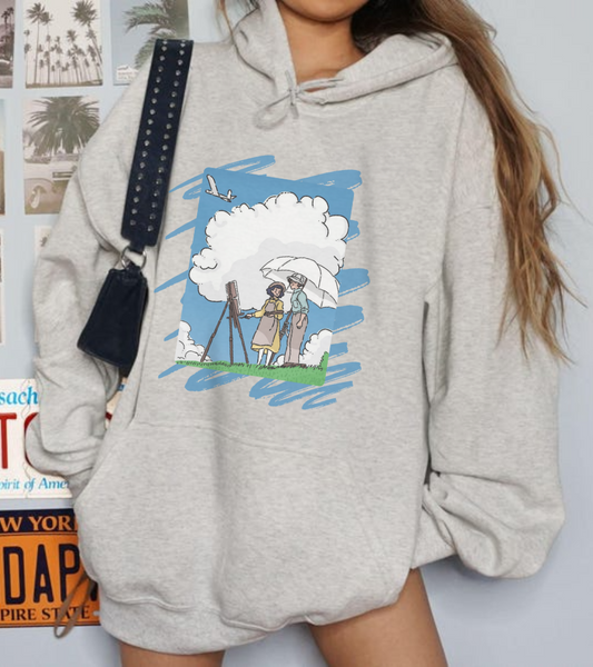 The Wind Rises Studio Ghibli Hoodie – 100% Cotton Anime Pullover for Ghibli Fans