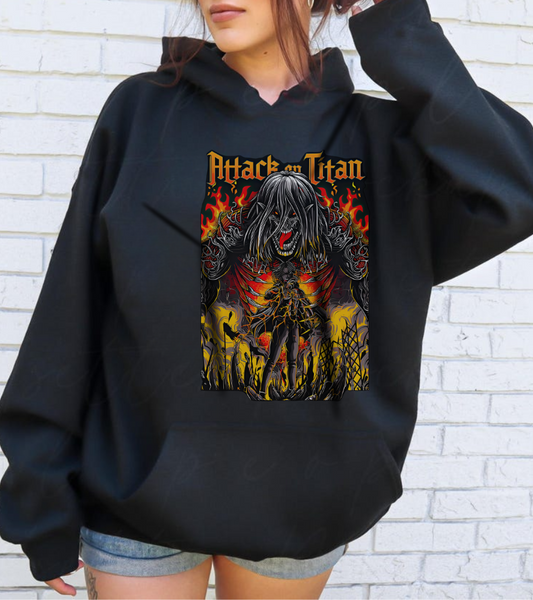 Eren Jaeger Hoodie – 100% Cotton Attack on Titan Anime Hoodie for AOT Fans
