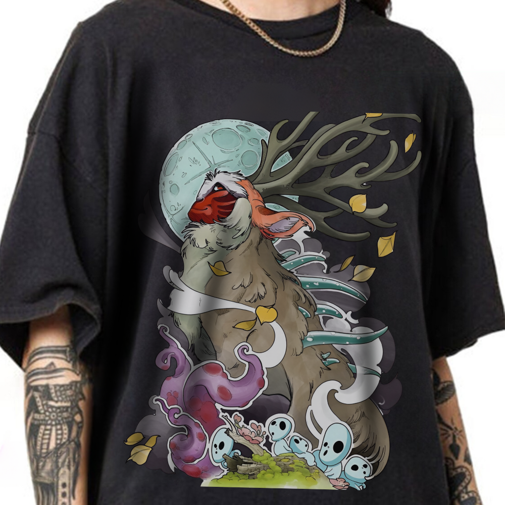 Princess Mononoke Shirt – Ghibli Characters Cotton Anime T-Shirt