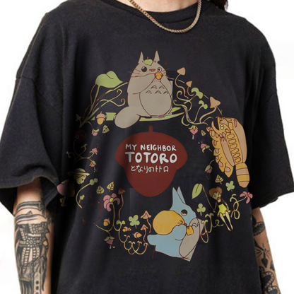 Princess Mononoke Characters Shirt – Ghibli Cotton Anime Tee