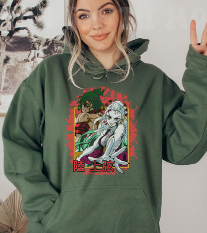 Daki Gyutaro Demon Slayer Hoodie – 100% Cotton Anime Hoodie for Upper Moon Fans